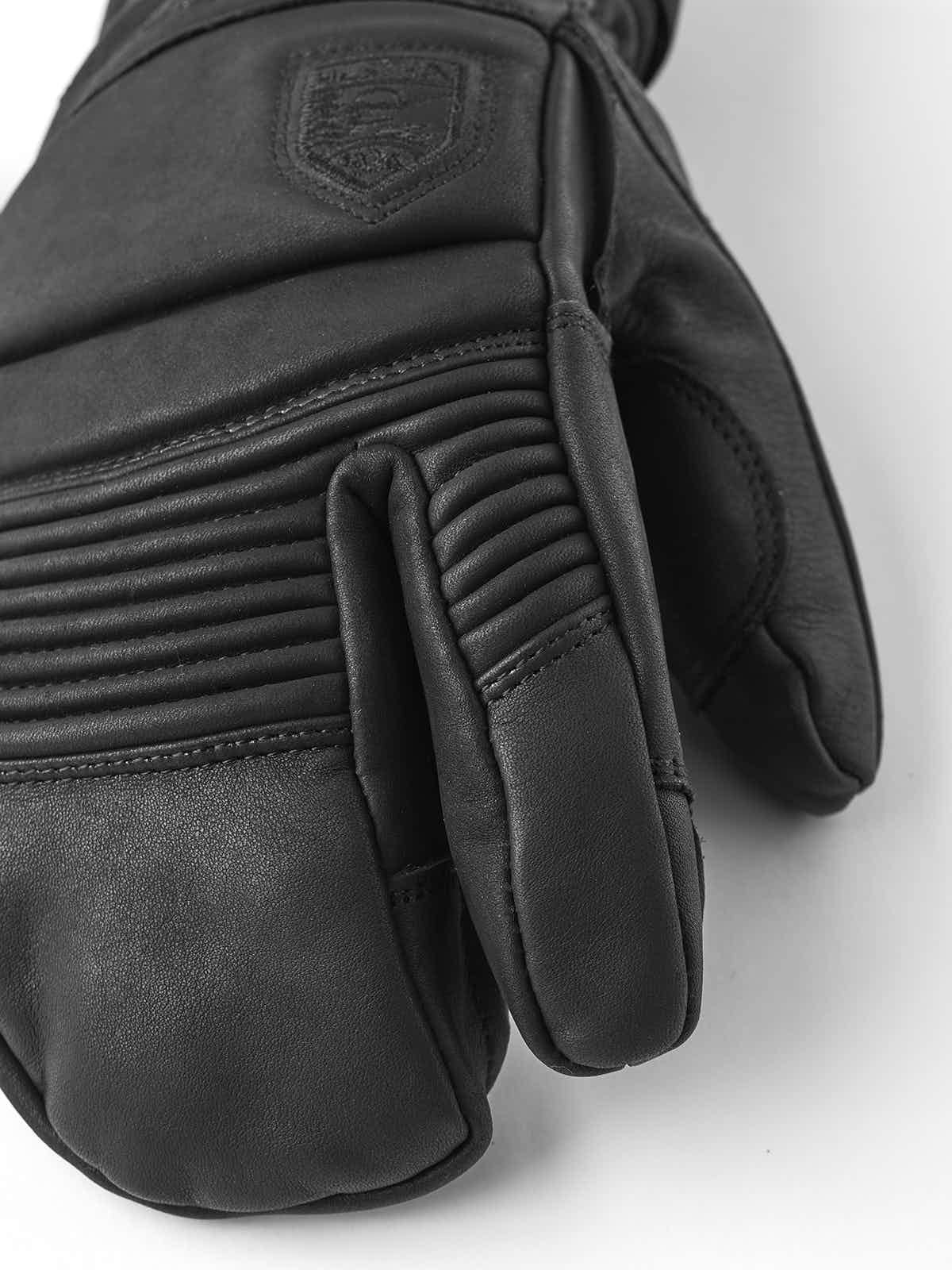 Leather Fall Line 3 Finger Glove Men's Black / 8