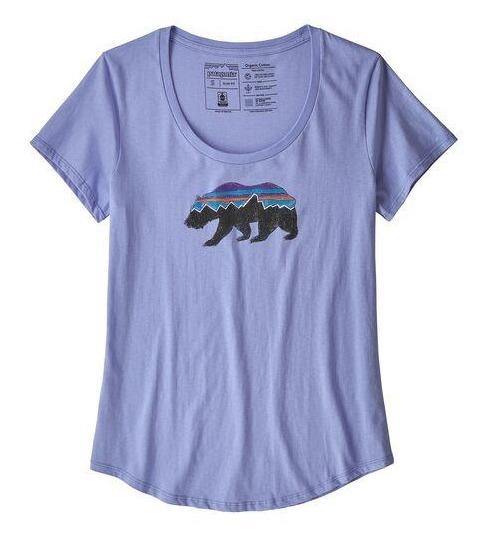 Fitz Roy Bear Organic Cotton Scoop T-Shirt - Women's - Patagonia - Chateau Mountain Sports 
