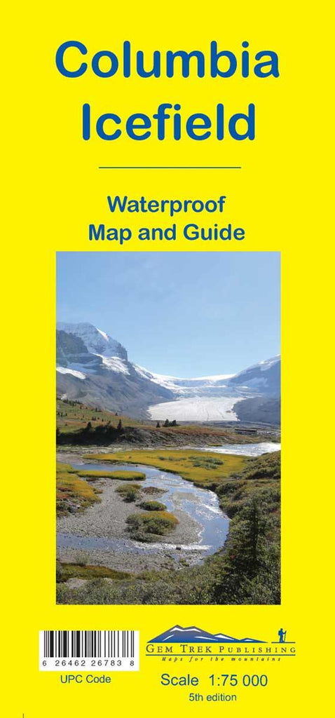 Columbia Icefield Waterproof Map - Alpine Book Peddlers - Chateau Mountain Sports 