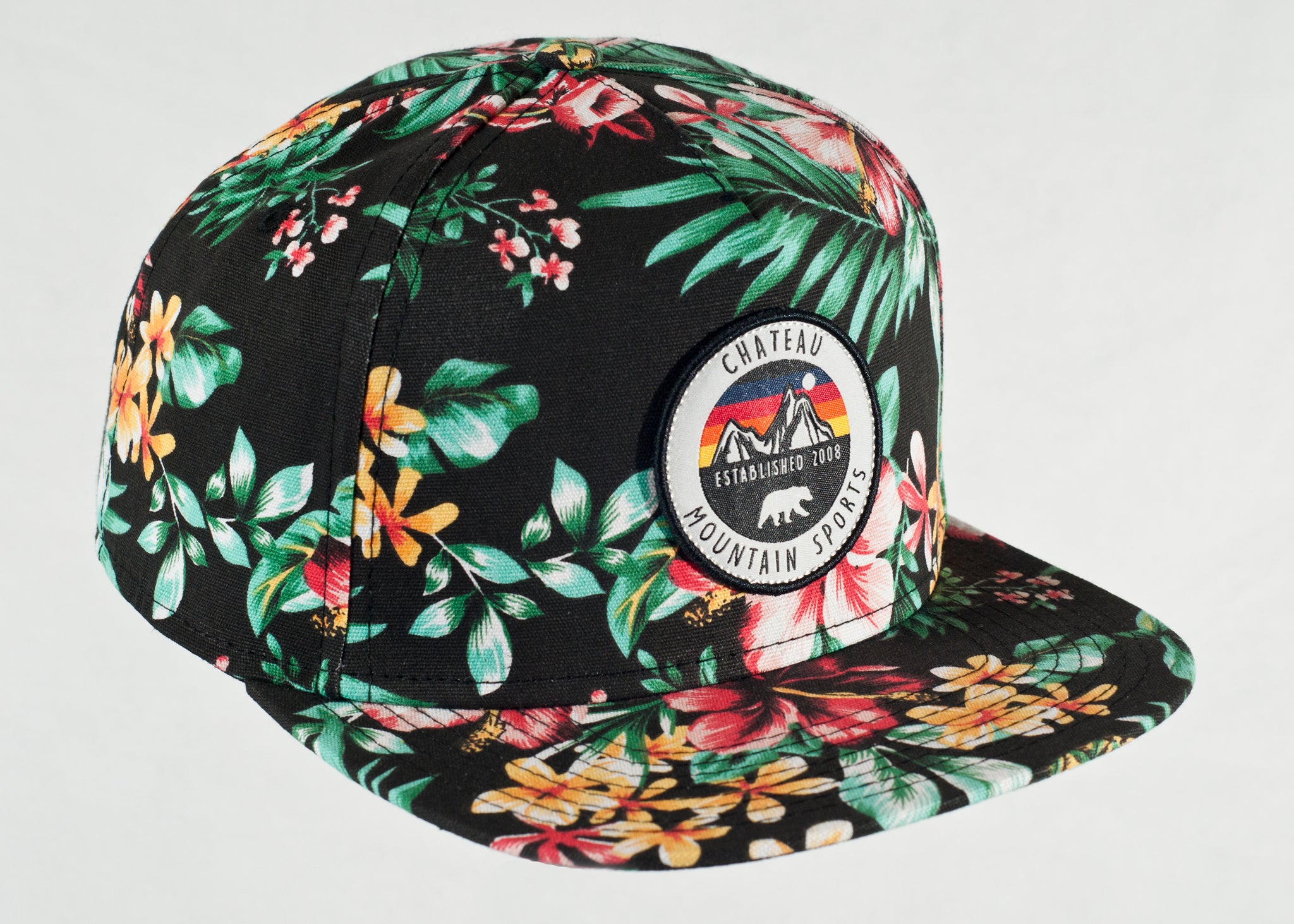 CMS Circular Badge Floral Ball Cap Chateau Mountain Sports