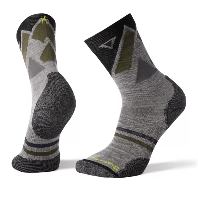PhD Outdoor Light Pattern Hiking Crew Socks - Men's - Smartwool - Chateau Mountain Sports 