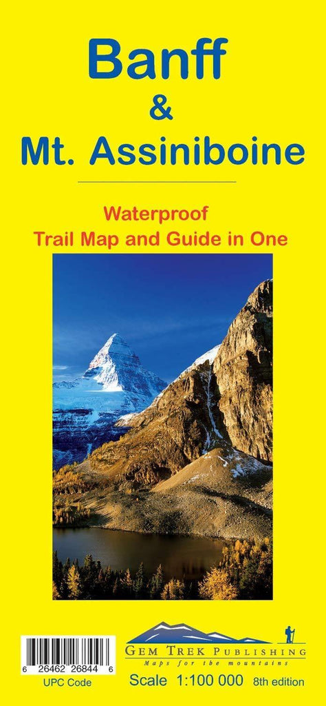 Banff/Mt Assiniboine Waterproof Map - Alpine Book Peddlers - Chateau Mountain Sports 