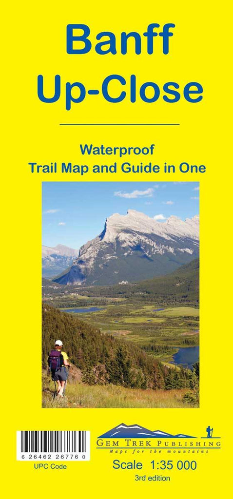 Banff Up-Close Waterproof Map - Alpine Book Peddlers - Chateau Mountain Sports 
