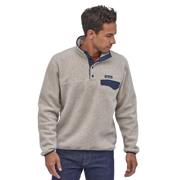 Patagonia men's lightweight synchilla fleece pullover Clearance