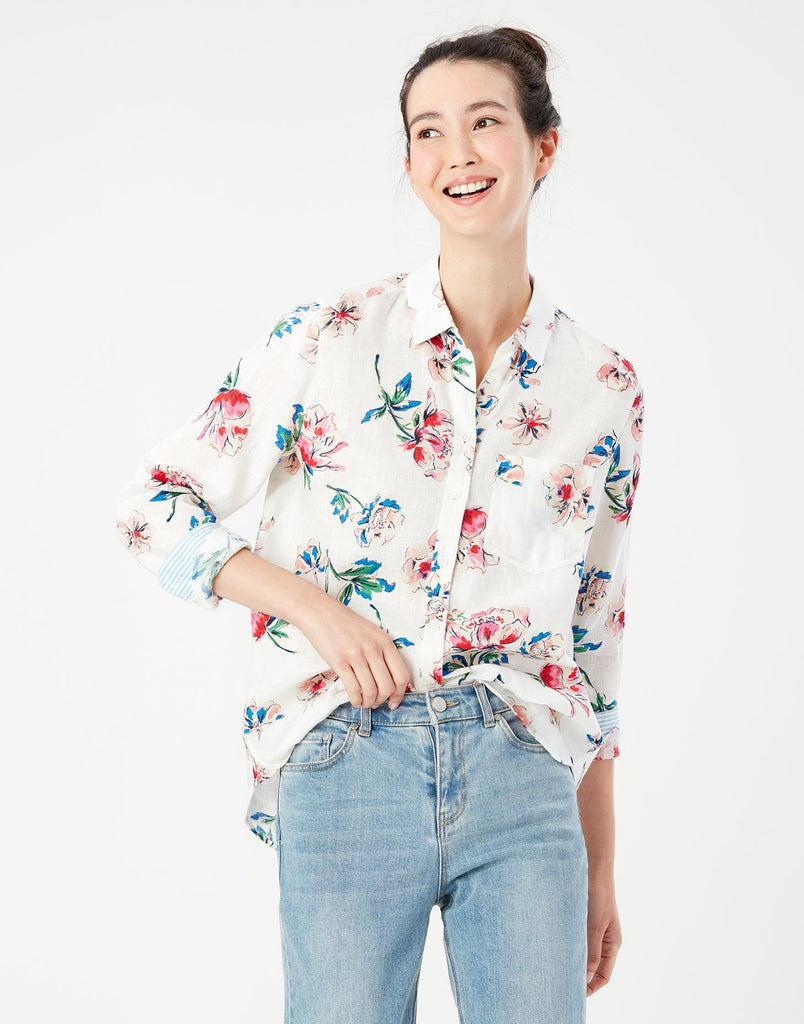 Lorena Linen Shirt Women's - Joules - Chateau Mountain Sports 