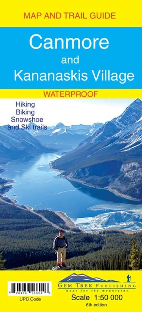Canmore/Kananaskis Village Waterproof Map - Alpine Book Peddlers - Chateau Mountain Sports 